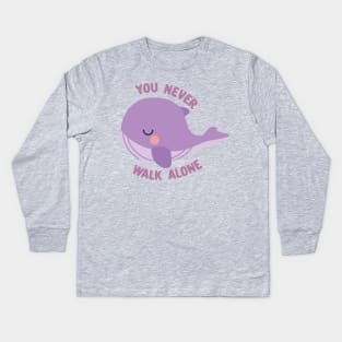 BTS Tinytan whale you never walk alone Kids Long Sleeve T-Shirt